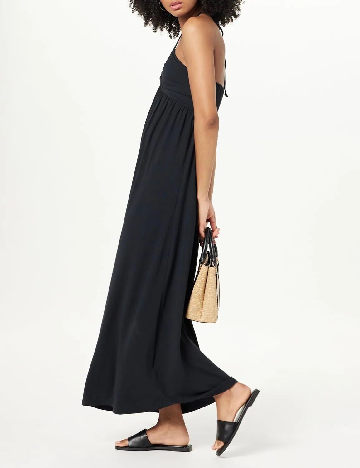 The Drop Women's Kapri Gathered Halter Dress
