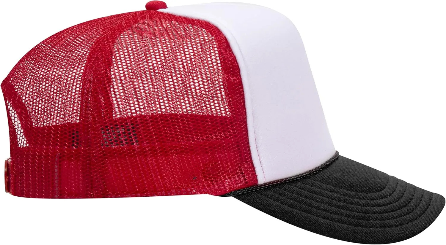 The Hat Pros High Crown 5 Panel Mesh Back Foam Front Trucker Cap with Snapback Closure | Bulk Packs Available