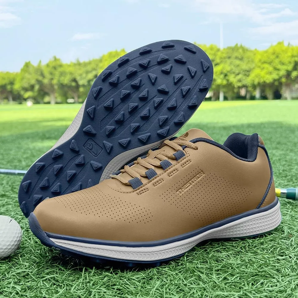THESTRON Professional Men's Golf Shoes Lighweight Comfortable Spikeless Golf Sport Training Sneakers for Men