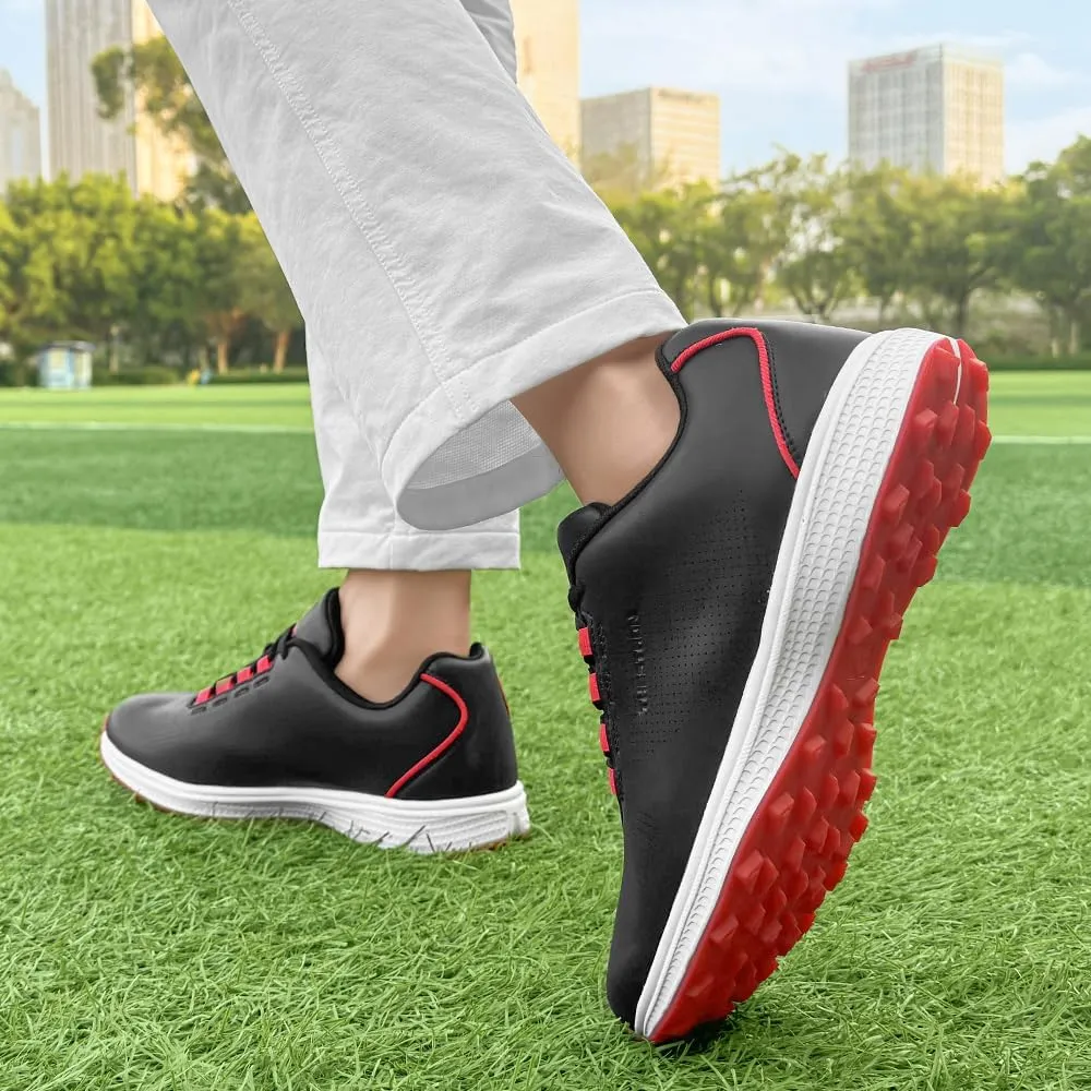 THESTRON Professional Men's Golf Shoes Lighweight Comfortable Spikeless Golf Sport Training Sneakers for Men