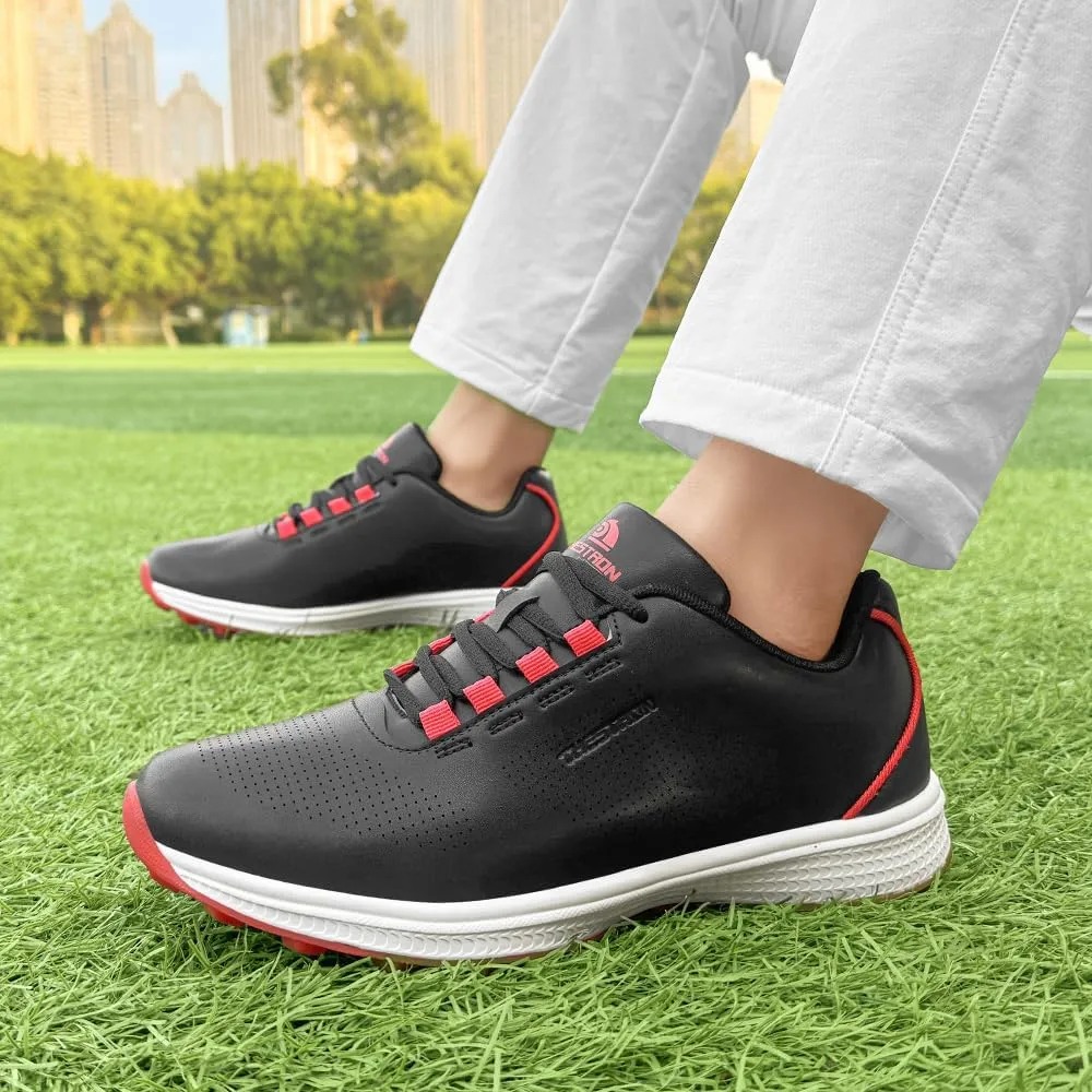 THESTRON Professional Men's Golf Shoes Lighweight Comfortable Spikeless Golf Sport Training Sneakers for Men