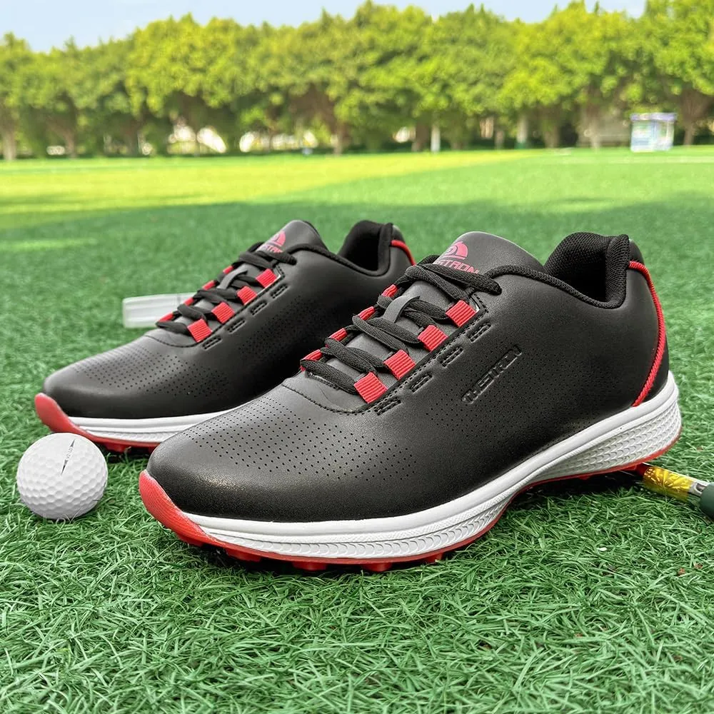THESTRON Professional Men's Golf Shoes Lighweight Comfortable Spikeless Golf Sport Training Sneakers for Men