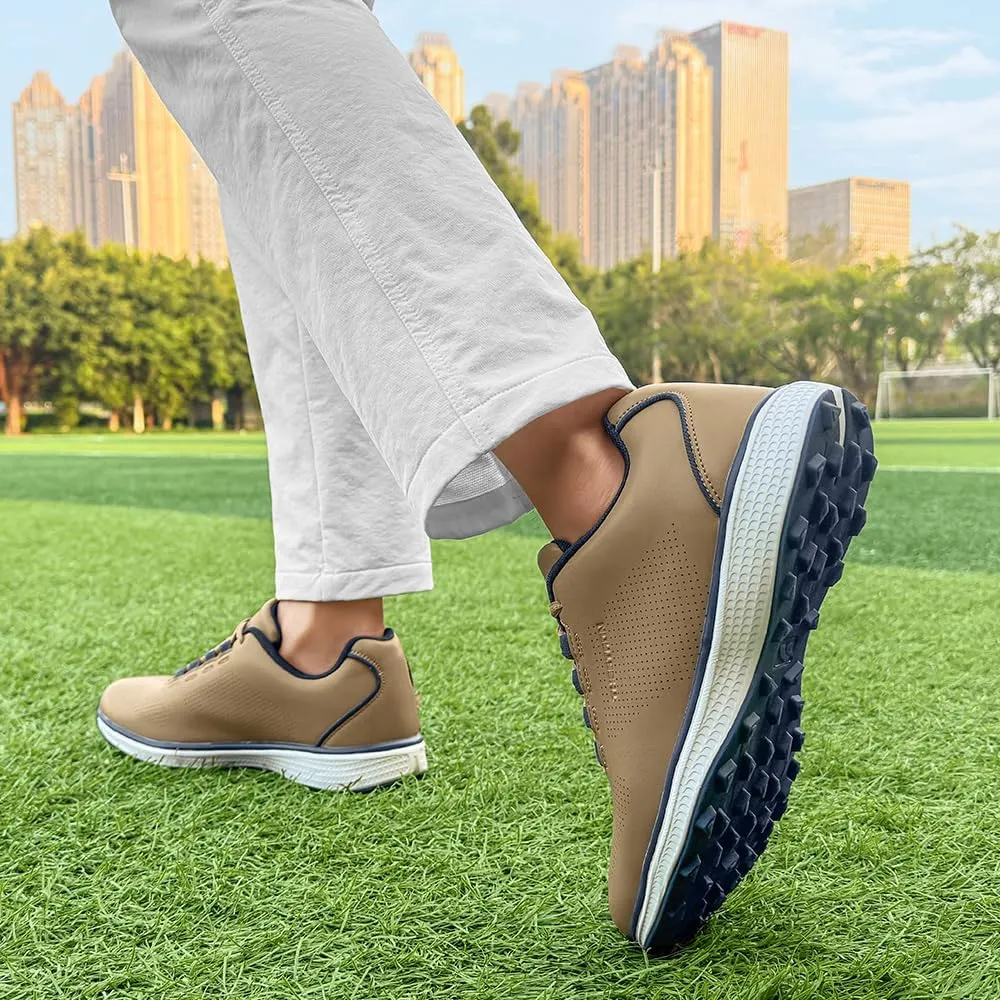 THESTRON Professional Men's Golf Shoes Lighweight Comfortable Spikeless Golf Sport Training Sneakers for Men
