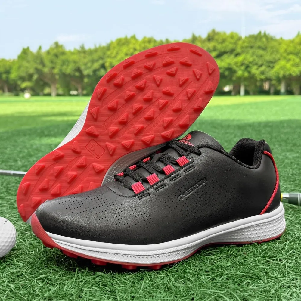 THESTRON Professional Men's Golf Shoes Lighweight Comfortable Spikeless Golf Sport Training Sneakers for Men