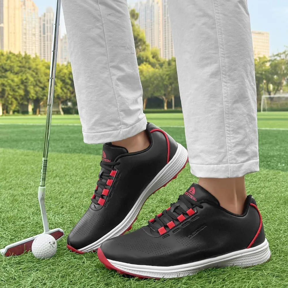 THESTRON Professional Men's Golf Shoes Lighweight Comfortable Spikeless Golf Sport Training Sneakers for Men