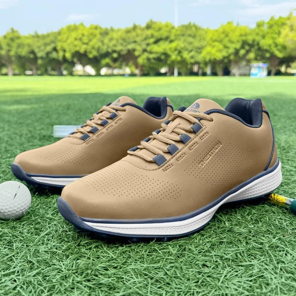 THESTRON Professional Men's Golf Shoes Lighweight Comfortable Spikeless Golf Sport Training Sneakers for Men