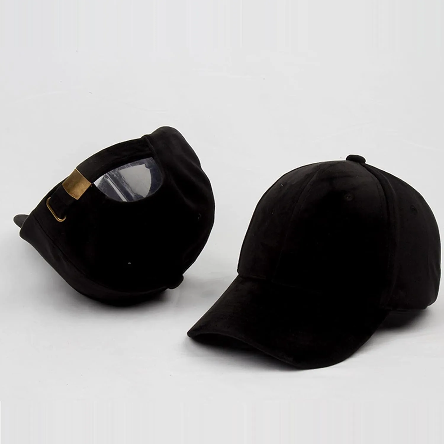 Unisex Velvet Baseball Cap for Women Men Casual Solid Color Dad Hat Summer Adjustable Snapback Sports Cap