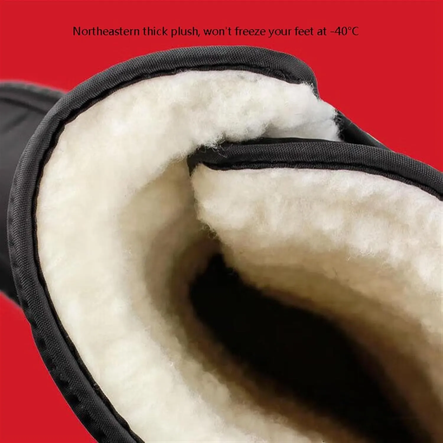 Water Resistant Hiking Boots for Men, Men's Winter Warm Waterproof Fur Lined Anti Slip Tall Snow Boots, Paste Light Walking Boots, for Working Camping, Hiker, Trekking, Trail