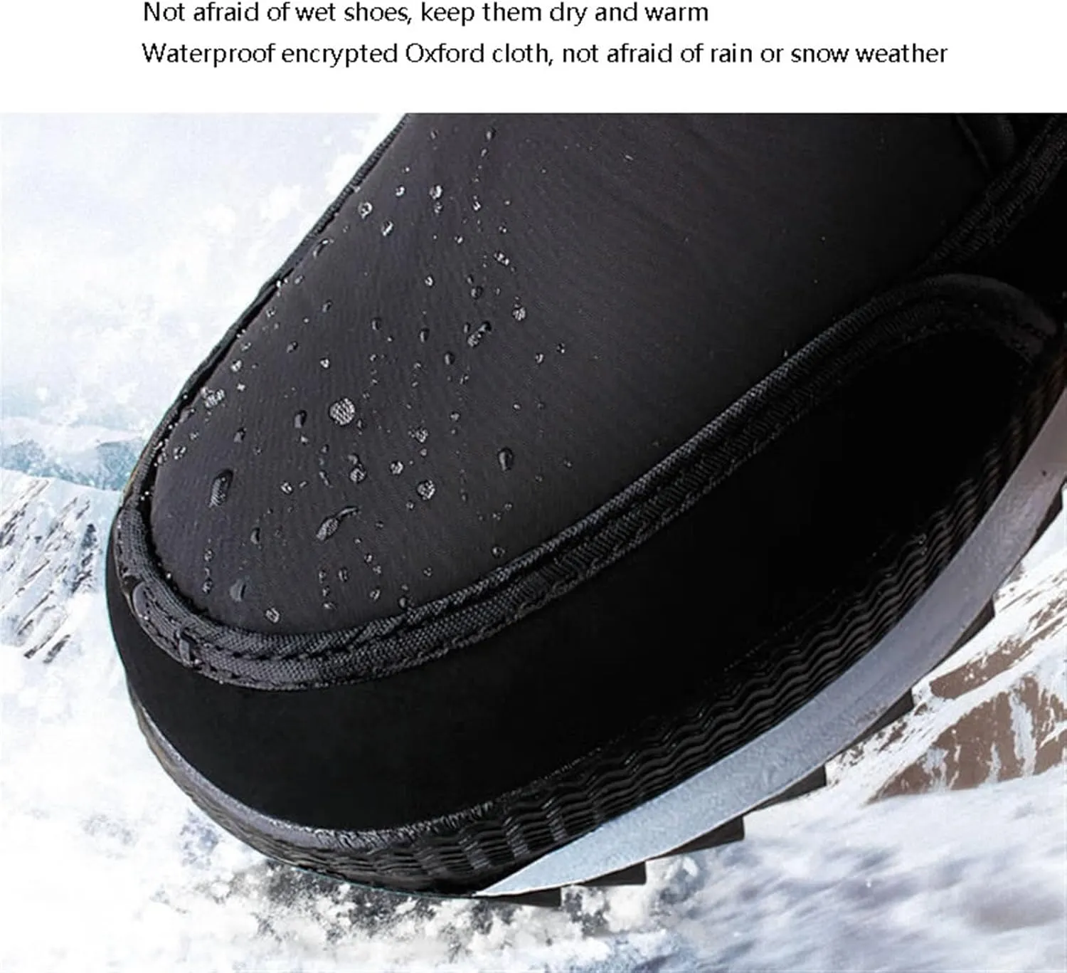Water Resistant Hiking Boots for Men, Men's Winter Warm Waterproof Fur Lined Anti Slip Tall Snow Boots, Paste Light Walking Boots, for Working Camping, Hiker, Trekking, Trail