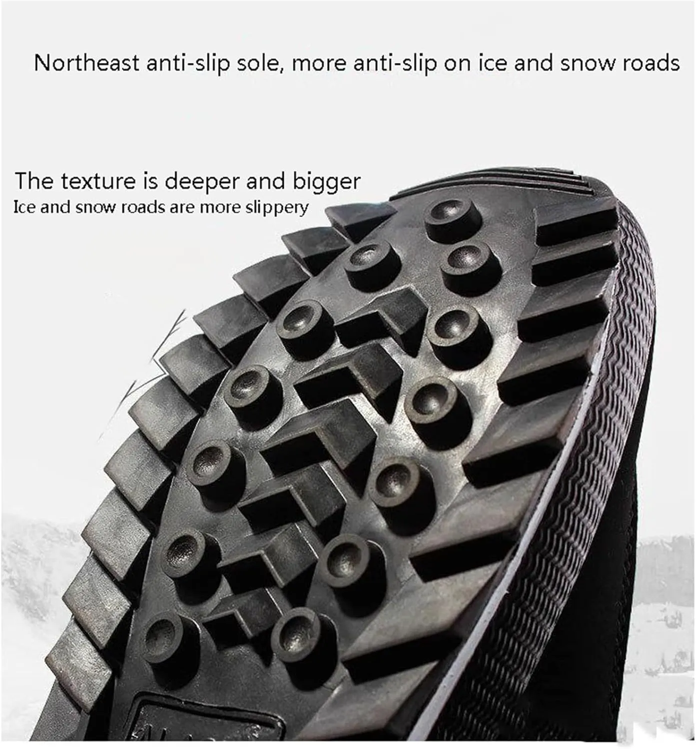 Water Resistant Hiking Boots for Men, Men's Winter Warm Waterproof Fur Lined Anti Slip Tall Snow Boots, Paste Light Walking Boots, for Working Camping, Hiker, Trekking, Trail