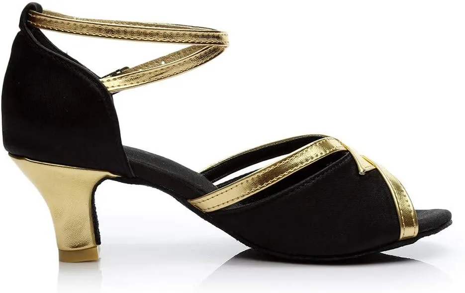Wedding Heels Ankle Strap High Heel Sandals for Women Black Block Heels Women's Open Toe Heeled Sandals