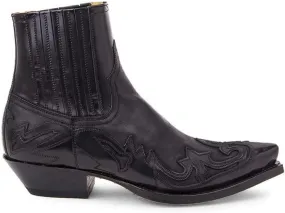 Western Cowboy Boots Breathable Casual Comfortable High top Embroidered Pointed Toe Stitched Oxford Boots