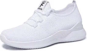 Wide Toe Box Shoes Women Non Slip Tennis Sneakers Feet Arch Support Walking Shoes Lace-up Running Athletic Shoe Diabetes Breathable Gym Workouts