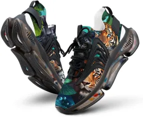 Wild Animals Tigers Leopard Men's Running Shoes Lightweight Walking Shoe Breathable Sneaker