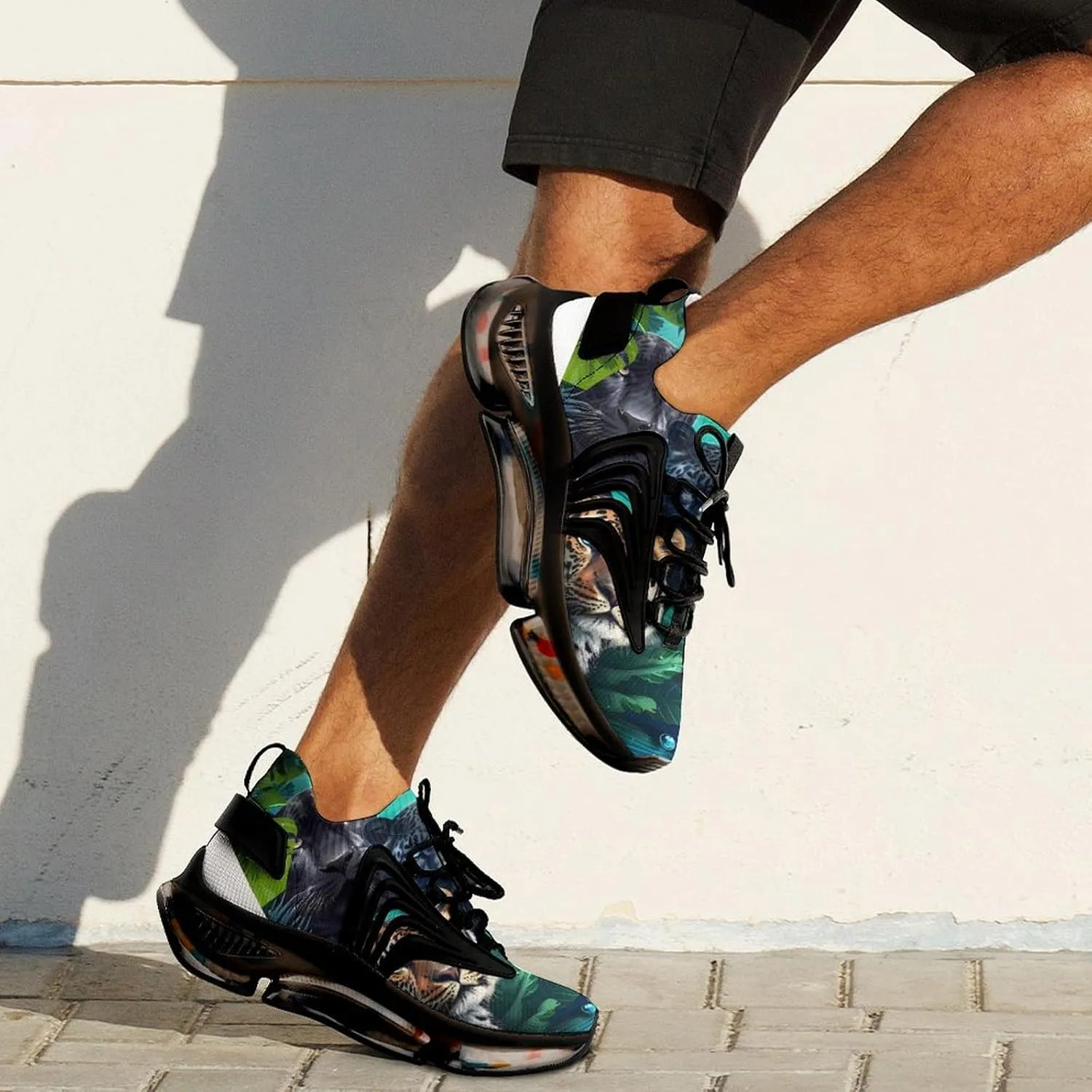 Wild Animals Tigers Leopard Men's Running Shoes Lightweight Walking Shoe Breathable Sneaker