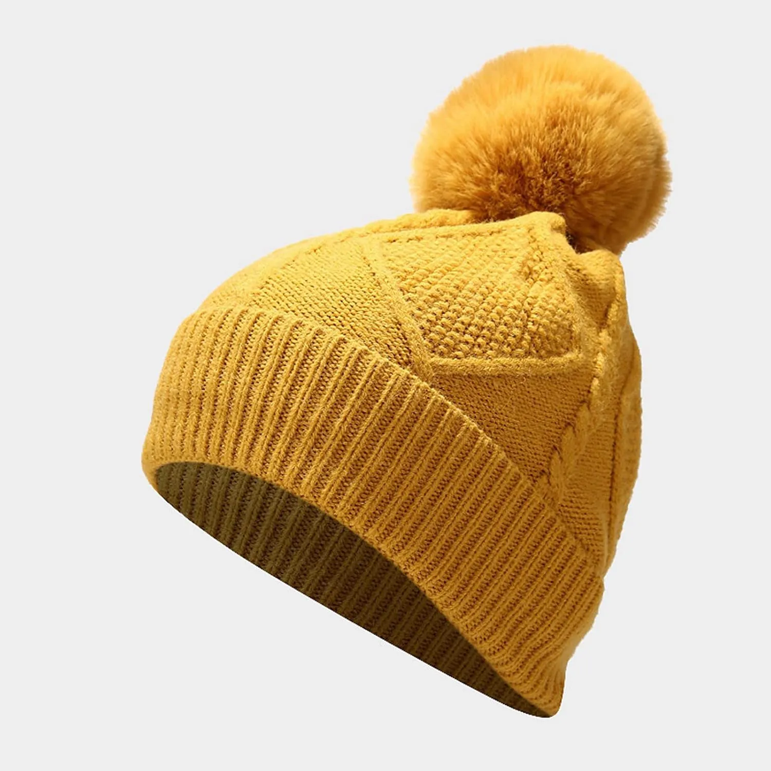Winter Beanie Hat Scarf Gloves, Women Men Warm Wool Knit Hat Long Scarf Neck Warmer Touch Screen Gloves Set Gifts
