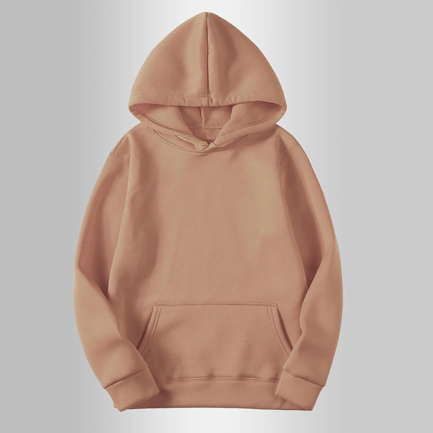 Womens Basic Hoodies Casual Long Sleeve Pullover 2024 Fall Plain Hooded Sweatshirts Lightweight Loose Gym Hoodie