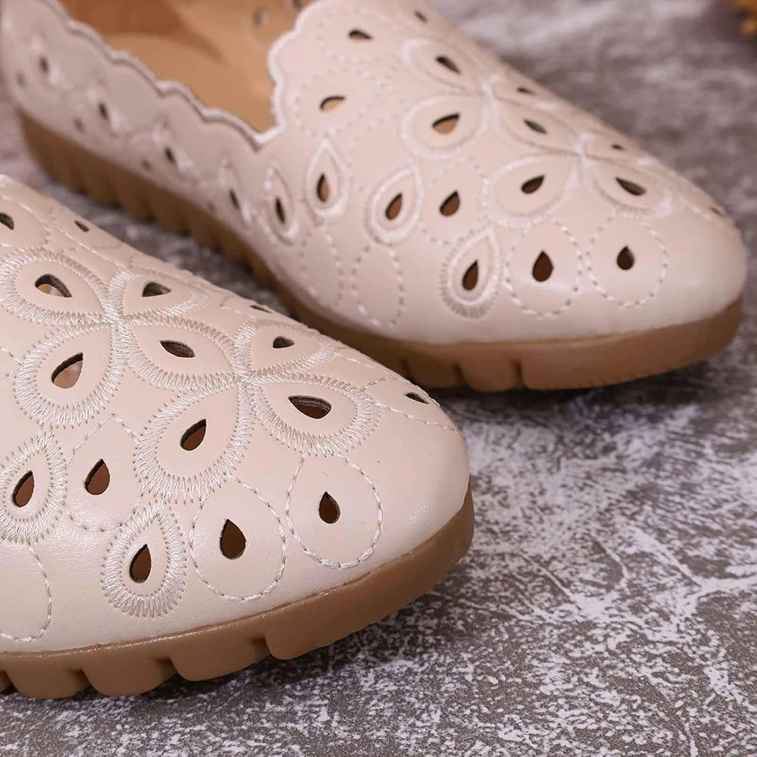 Women's Breathable Slip On Loafers Comfortable Softsole Casual Shoes for Walking Driving Working Outdoor