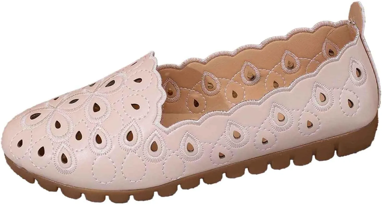 Women's Breathable Slip On Loafers Comfortable Softsole Casual Shoes for Walking Driving Working Outdoor