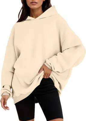 Womens Oversized Hoodies Winter Long Sleeve Baggy Sweatshirts Casual Workout Hoodies With Pockets 2024 Fashion Outfit