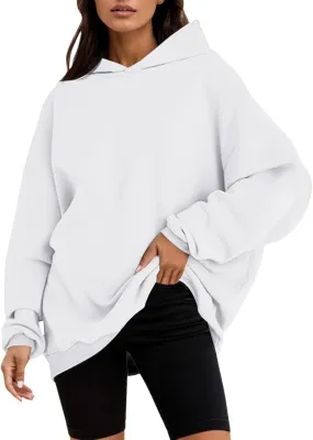 Womens Oversized Hoodies Winter Long Sleeve Baggy Sweatshirts Casual Workout Hoodies With Pockets 2024 Fashion Outfit