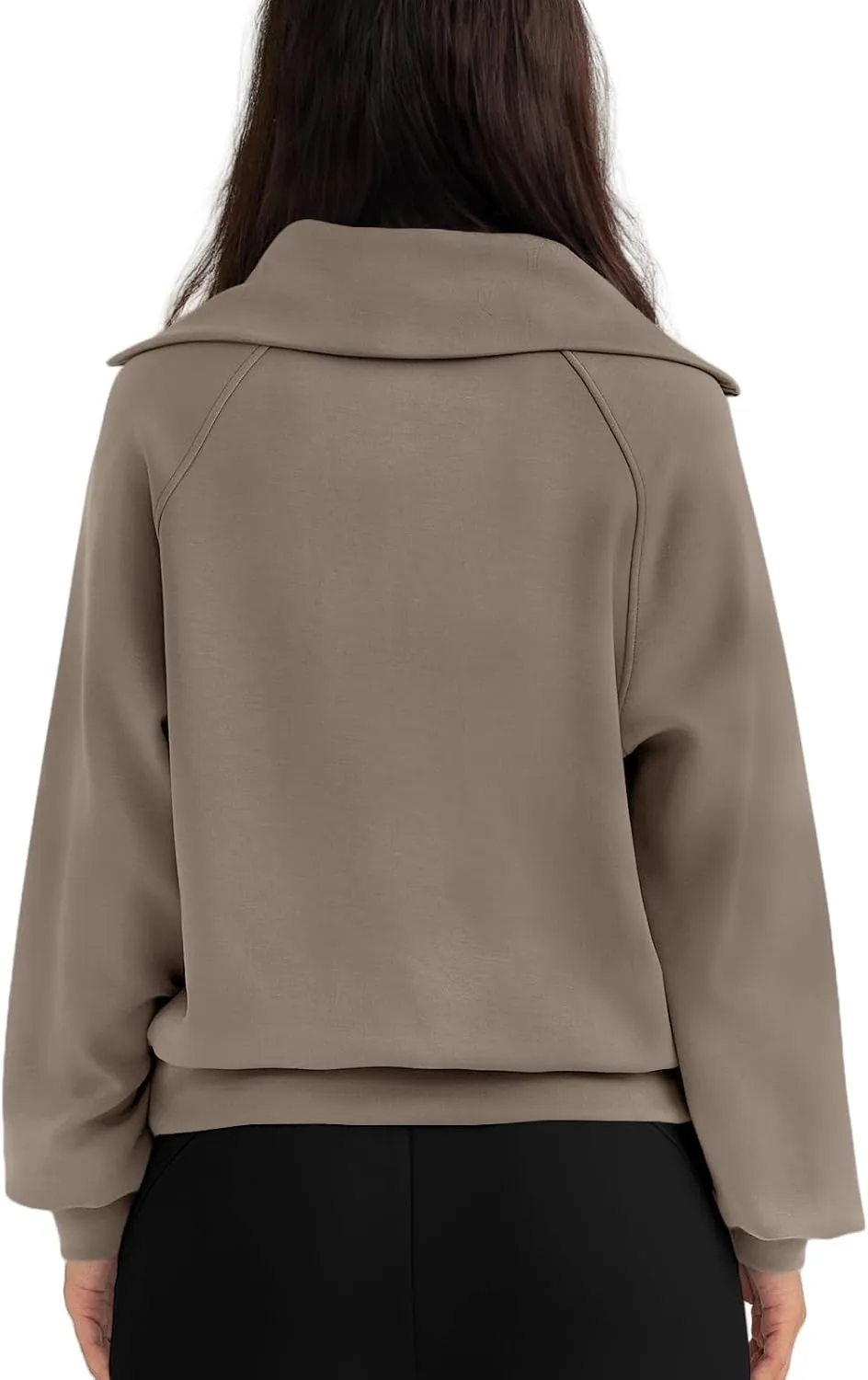 Womens Oversized Sweatshirts Fleece Half Zip Pullover Long Sleeve Teen Girls Fall Y2K Clothes