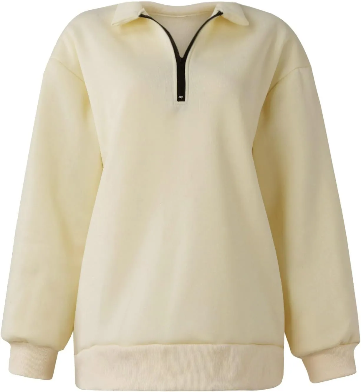 Womens Oversized Sweatshirts Hoodies Half Zip Long Sleeve Trendy Pullover Fall Fashion Outfits 2024 Y2k Clothes