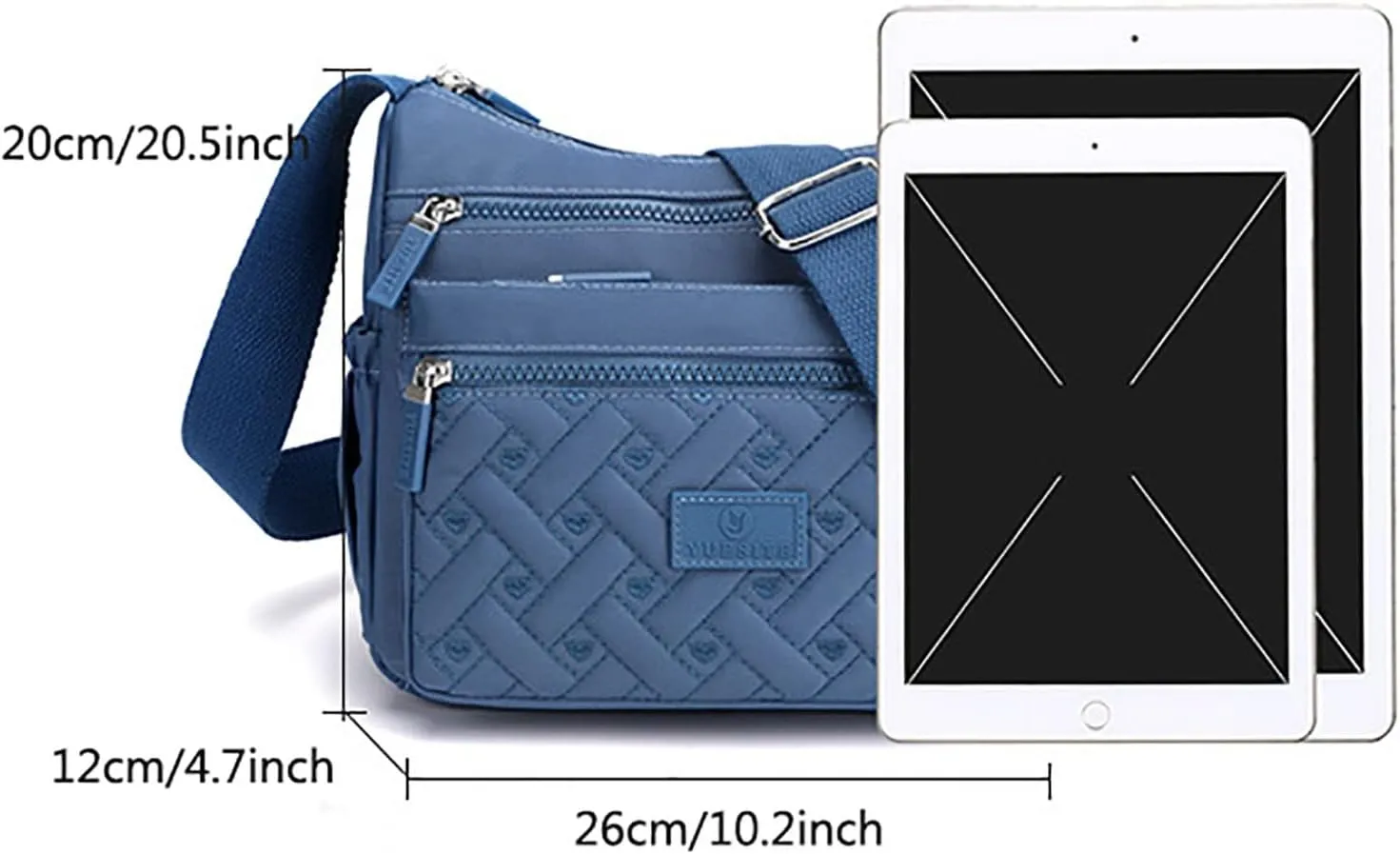 Womens Pocket Casual Crossbody Bag Shoulder Messenger Bags Handbag For Daily Use Travel Shoulder Bags (One Size)