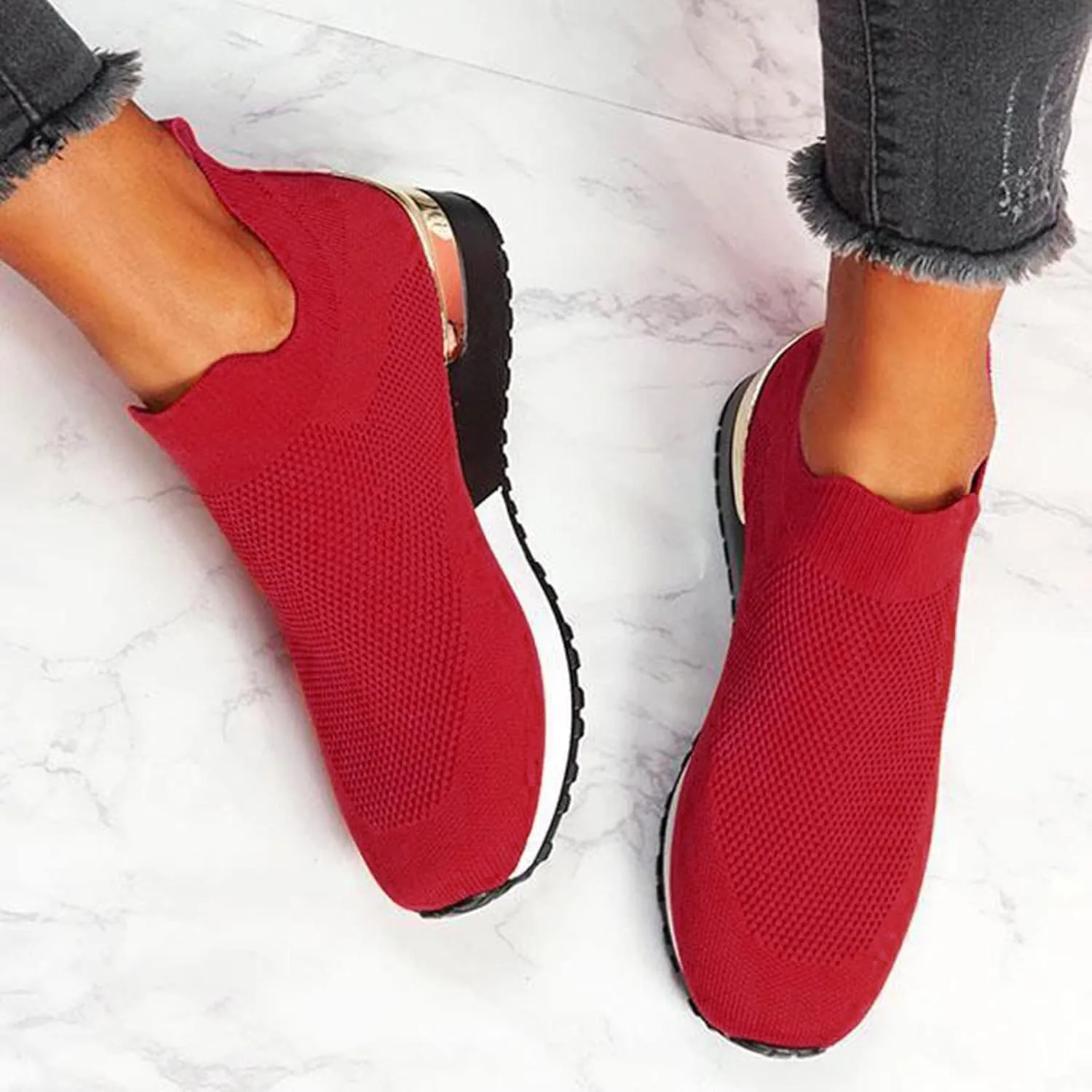 Women's Slip-on Shoes Wide Width Sneakers Hands Free Mens Running Shoes Jogging Men Shoes Casual Dress Sneakers White Tennis Shoe Trainers Shoe