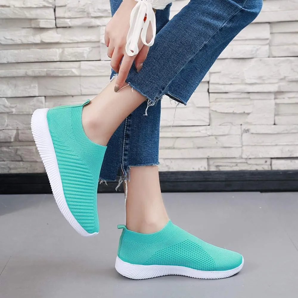 Womens Slip on Walking Shoes Comfort Lightweight Running Shoes for Women Loafers Dressy Casual Shoes Black Sneakers Black Tennis Shoe Casual Loafers