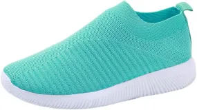 Womens Slip on Walking Shoes Comfort Lightweight Running Shoes for Women Loafers Dressy Casual Shoes Black Sneakers Black Tennis Shoe Casual Loafers