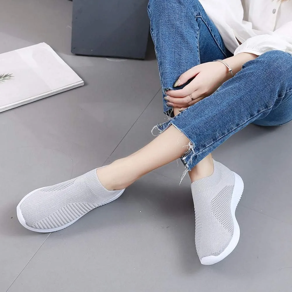 Womens Slip On Walking Shoes Non Slip Running Shoes Tennis Shoes Men Lightweight Women Shoes Casual Dress Sneakers White Tennis Shoe Trainers Shoe