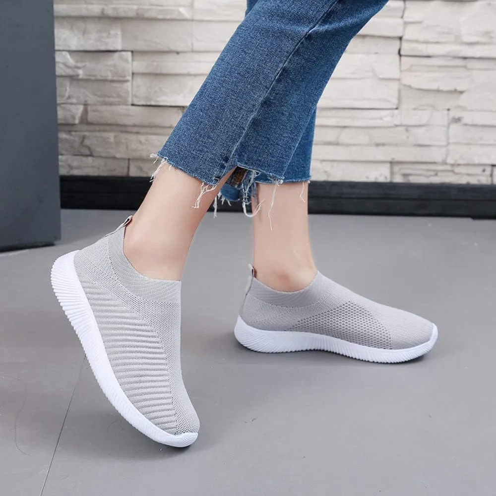 Womens Slip On Walking Shoes Non Slip Running Shoes Tennis Shoes Men Lightweight Women Shoes Casual Dress Sneakers White Tennis Shoe Trainers Shoe