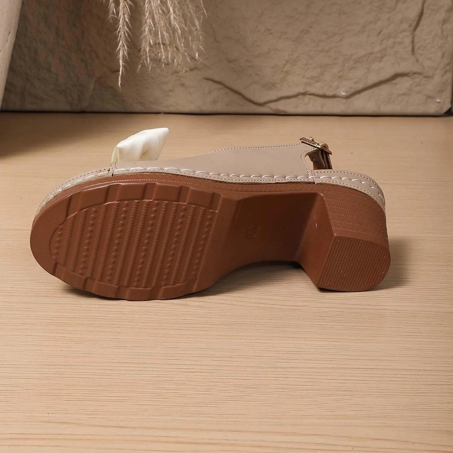 Women's Summer Sandals Comfortable Mid Heel Open Toe Bowknot Design Casual Dressy Vacation Beach Footwear