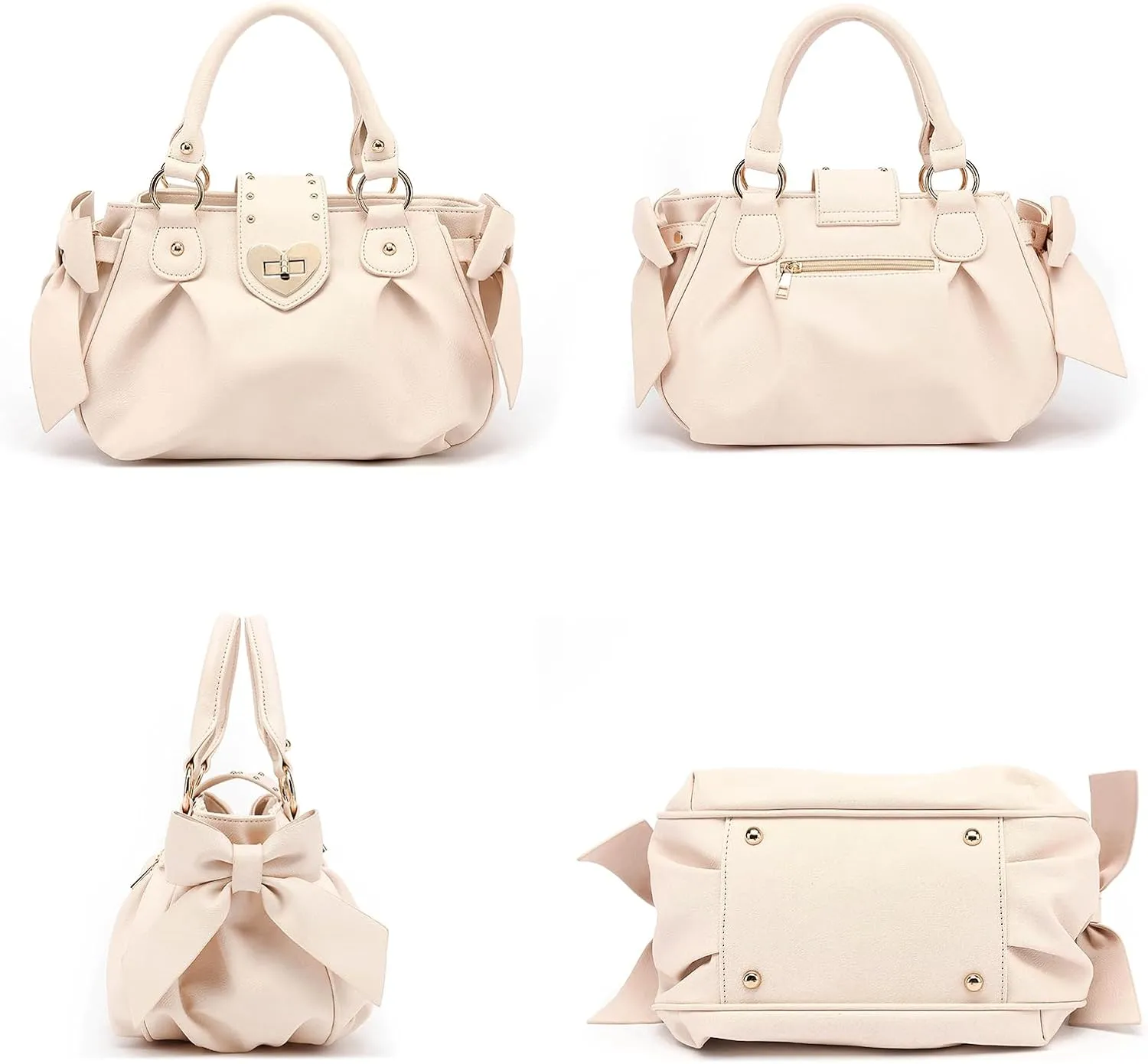 Womens Sweet Lolita Handbags Fashion Ladies Handbags & Shoulder Bags PU Leather Crossbody Bags Top handle Bags