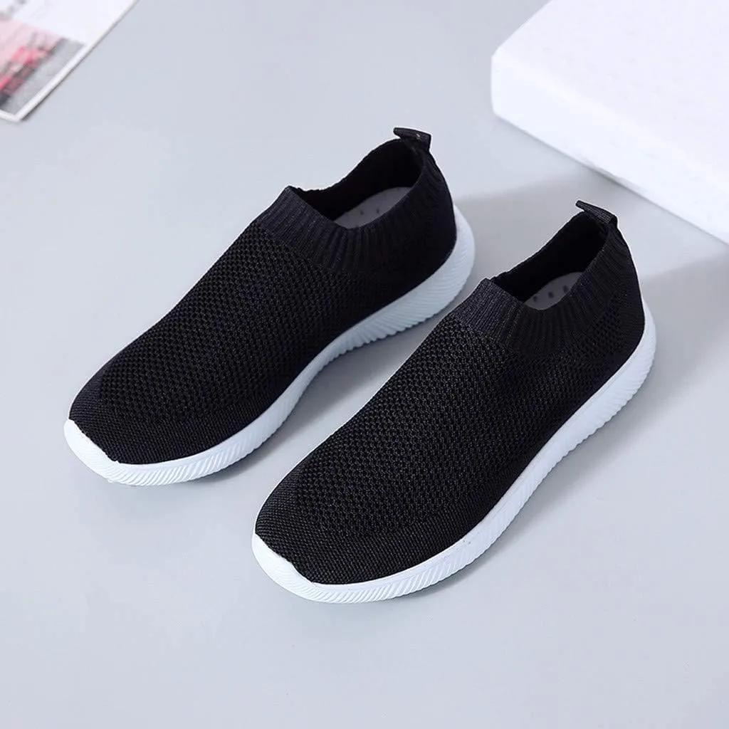 Women's Walking Shoes Arch Support Non Slip Walking Shoes Women Fashion Dress Casual Shoes Waterproof Sneakers White Tennis Shoe White Loafers