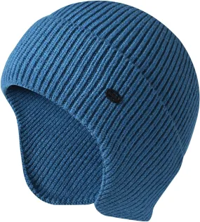 Womens Winter Ribbed Knit Cuffed Beanie Hat with Fur Pom-Pom Beanie Skull Cap Ski Hat Winter Warm Hats Cap