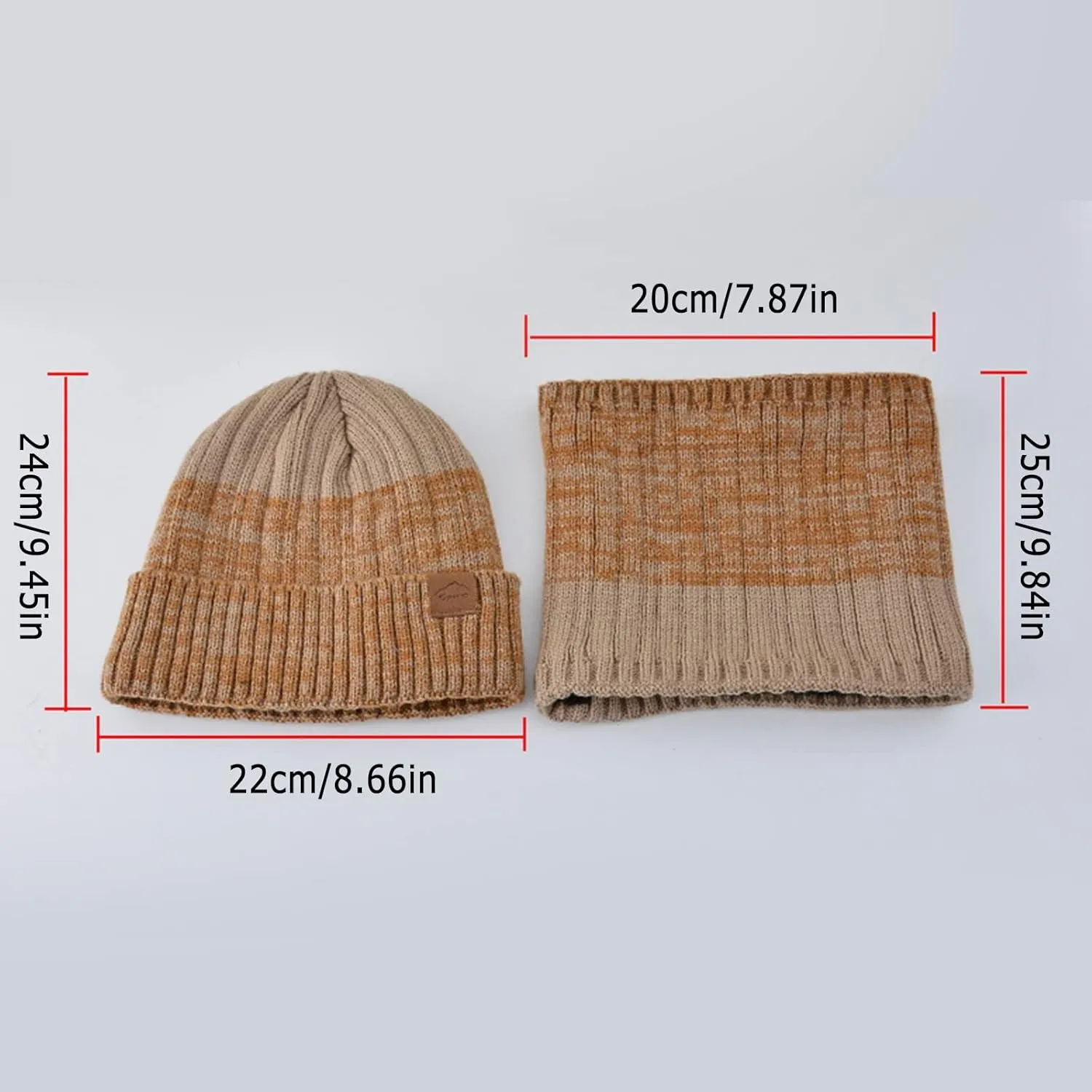 Womens Winter Warm Knit Beanie Hat Touchscreen Gloves Neck Scarf Set with Fleece Lined Skull Caps Gifts for Women Men