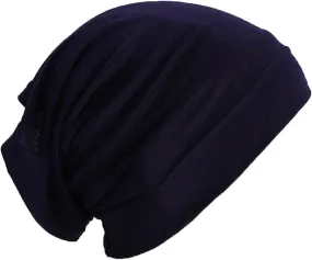 Women's Winter Warm Knit Beanies with Faux Pm Skull Cap Cozy Fleece Lined Hat for Women Black Beanies for Men