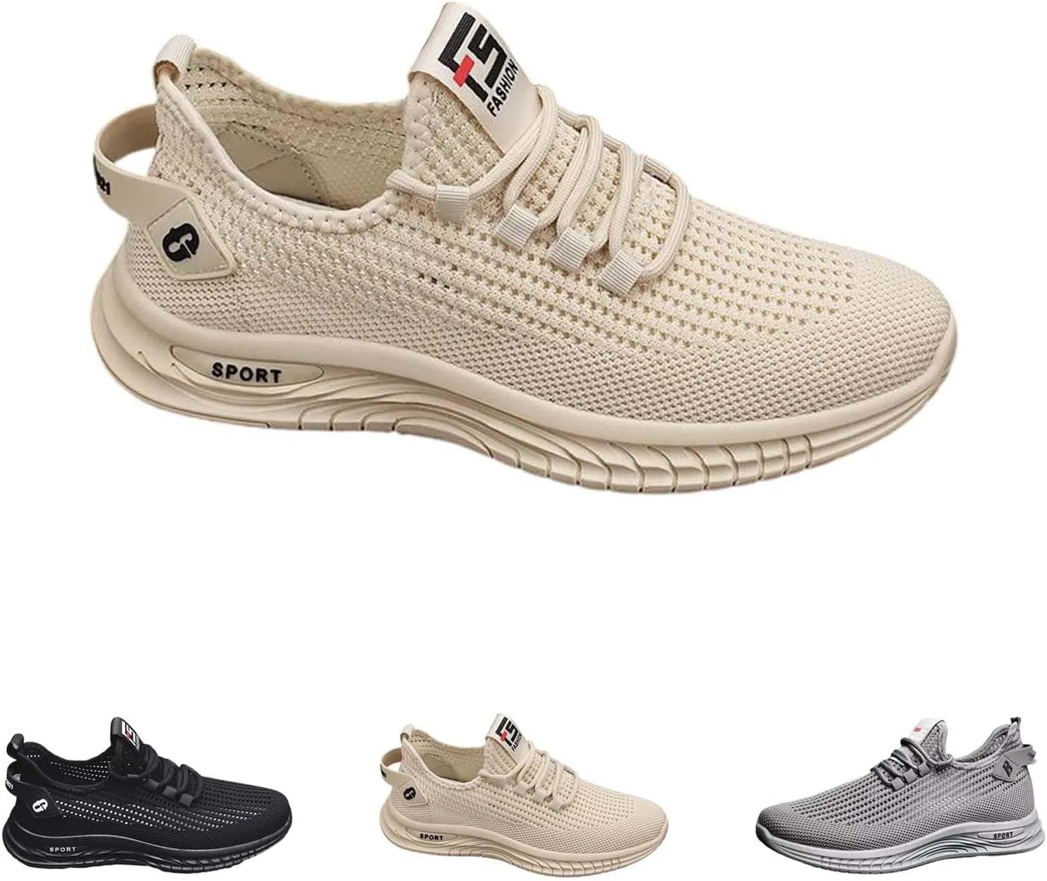 Women's Woven Orthopedic Breathable Soft Shoes Running Shoes for Men Comfortable Women Shoes Casual High Top Sneakers Red Tennis Shoe Casual Loafers