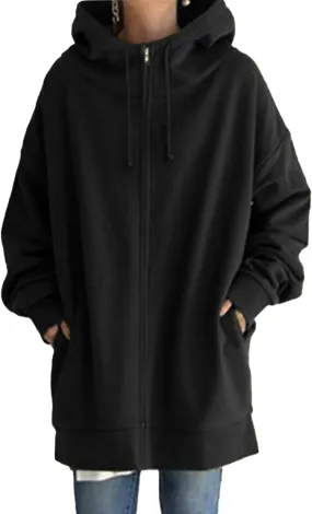 Zip Up Hoodies for Womens Fall Oversized Long Sleeve Hoodies Sweatshirts Casual Jacket Coats with Pockets